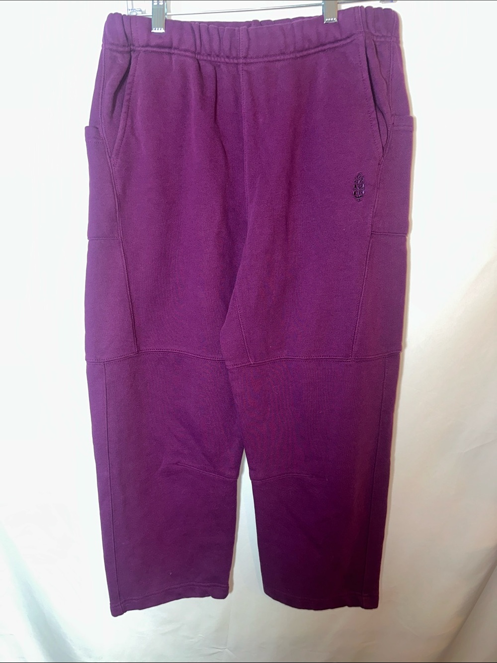 FP Movement by Free People Wide-Leg barrel style Purple Sweatpants